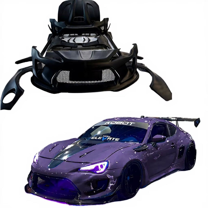 Robt Style Wide Body Kit for Toyota Gt86 Subaru Bez 86 Brz Wide Front and Rear Bumpers Spoiler Hood