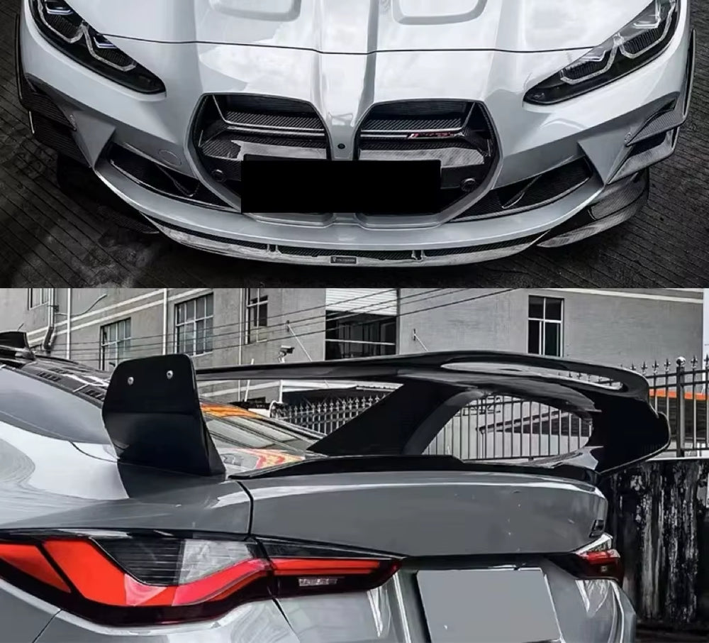 High-Quality Dry Carbon Fiber Body Kit for BMW M4 G82 Upgrade TK Style Front Lip Rear Diffuser Spoiler Hood