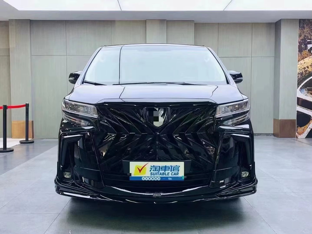 Black Style High Quality Grille for Toyota 30Agh Alphard 2018-2023 Upgrade to Darth Vader Series Grille
