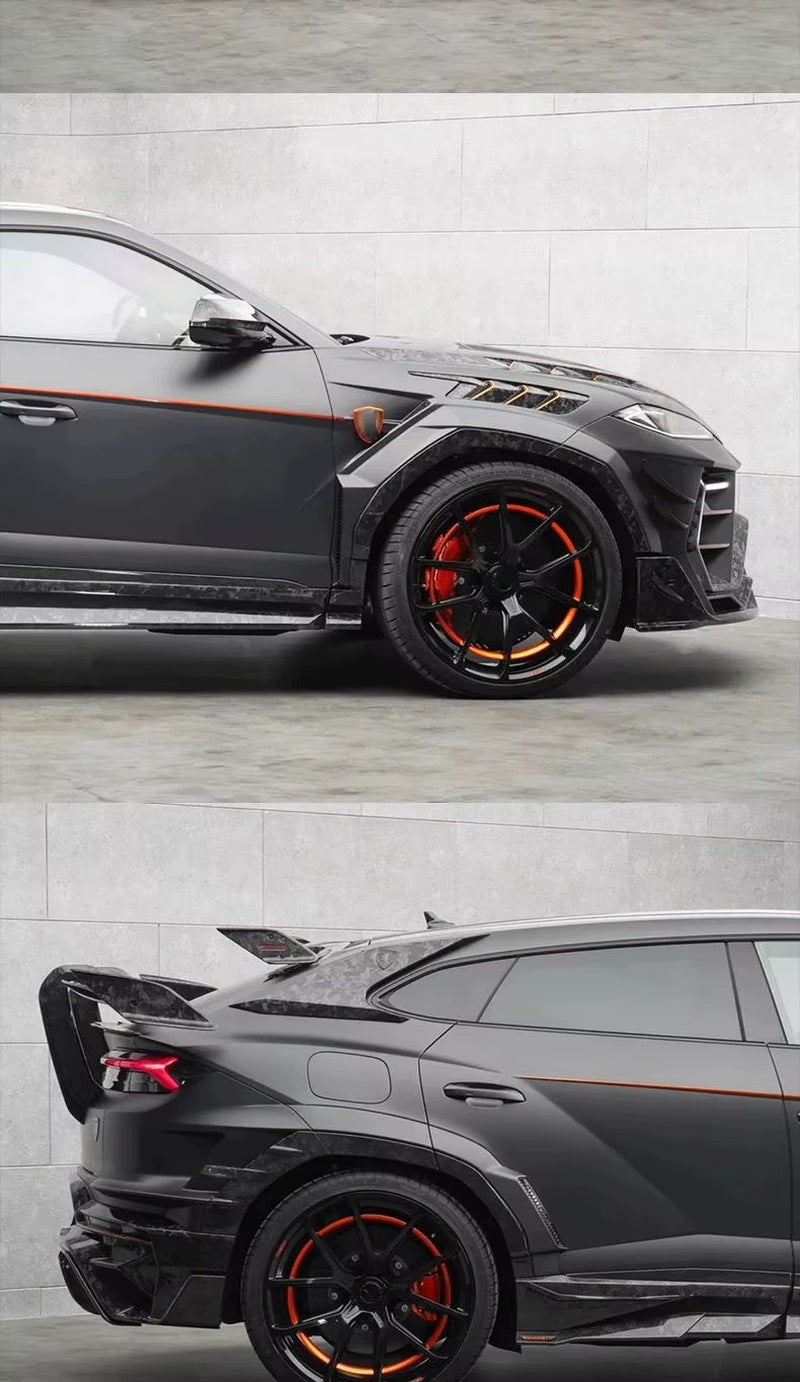 For Lamborghini URUS SE Msy-Style Dry Carbon Fiber Front Bumper Rear Bumper Side Skirts Spoiler Hood Wide-Body Body Kit
