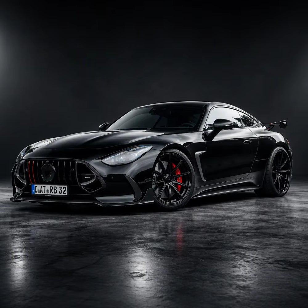 BB Style Dry Carbon Fiber Body Kit for Mercedes AMG GT C192 2024-2026 Front Lip Canards Rear Diffuser Wing Exhaust Tips