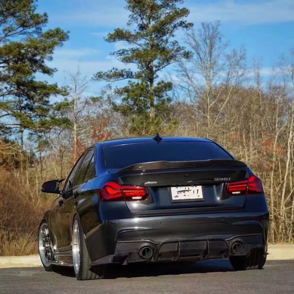 Auto Body Parts Carbon Fiber Rear Lip Diffuser for BMW 3 Series F30 F35 320I 328I 335I GEX Style Body Kit