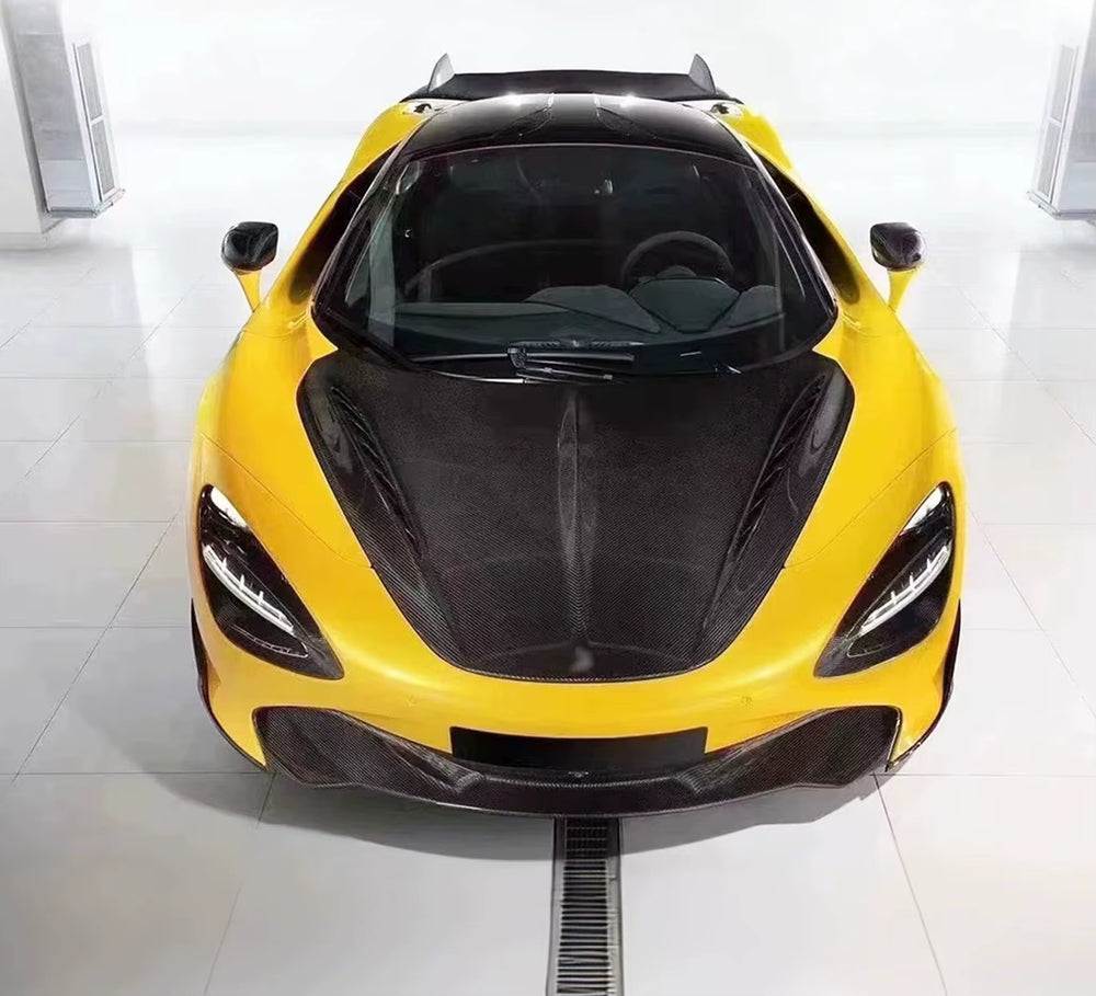 For Mclaren 720S Upgrade Top Real Carbon Fiber Front Lip Side Skirts Rear Diffuser Spoiler Hood Body Kit