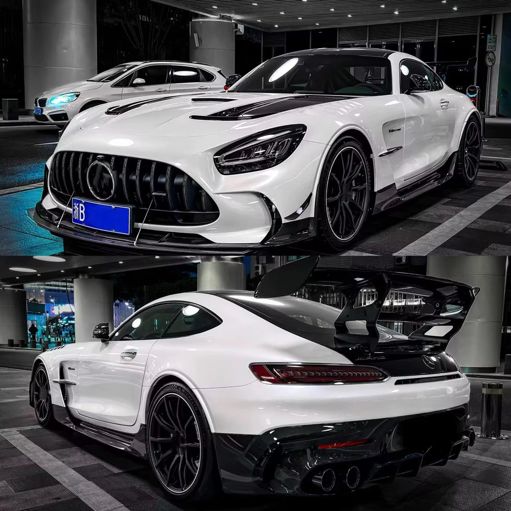 FRP Half Carbon Fiber Body Kit BS Style for Mercedes Benz AMG GT GTS 2015-2018 Front and Rear Bumper Spoilers Wide-Body Body Kit