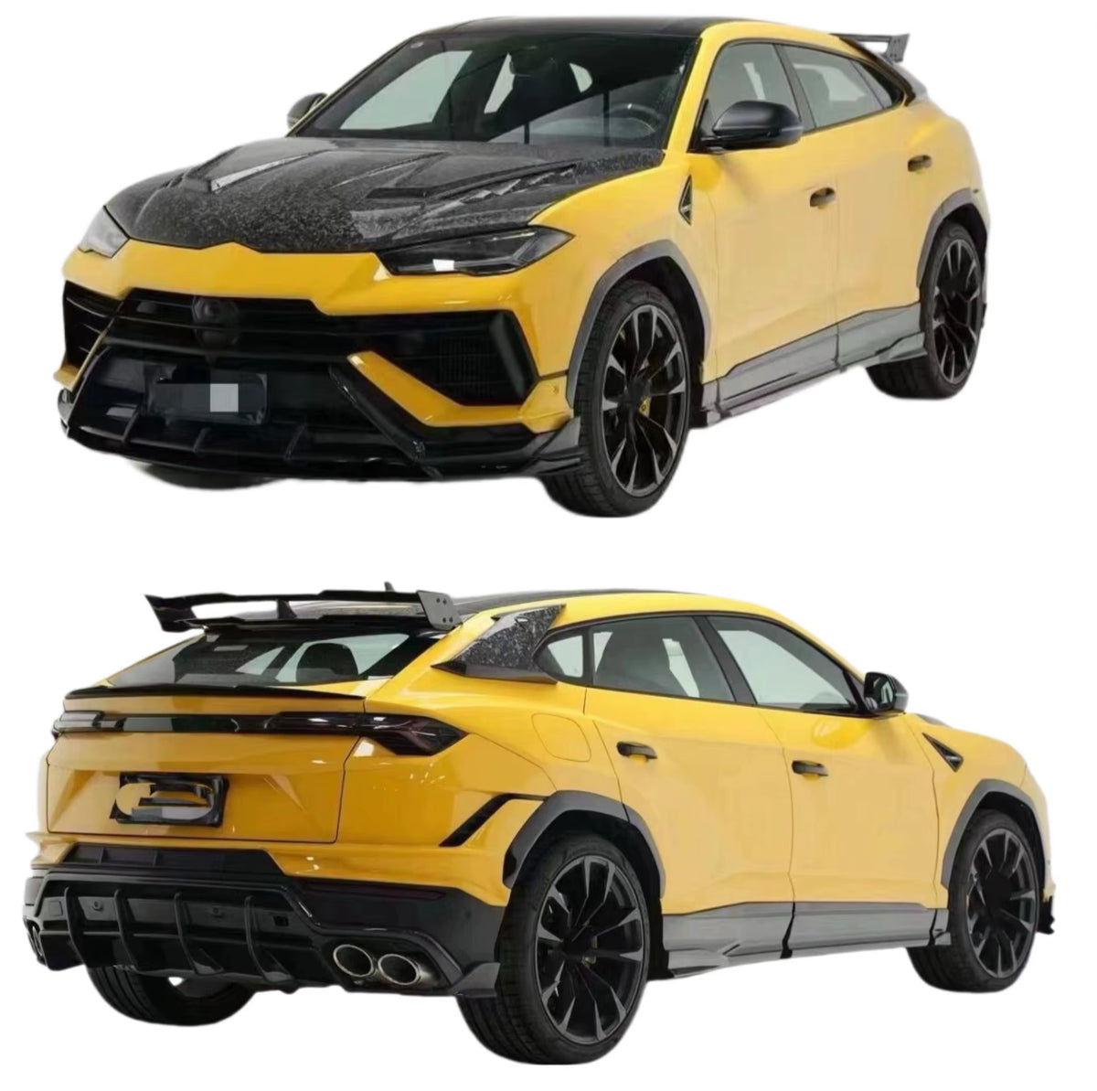 Upgrade TOP Style Dry Carbon Fiber Body Kit for Lamborghin URUS Front Lip Rear Diffuser Side Skirts Rear Spoiler Hood