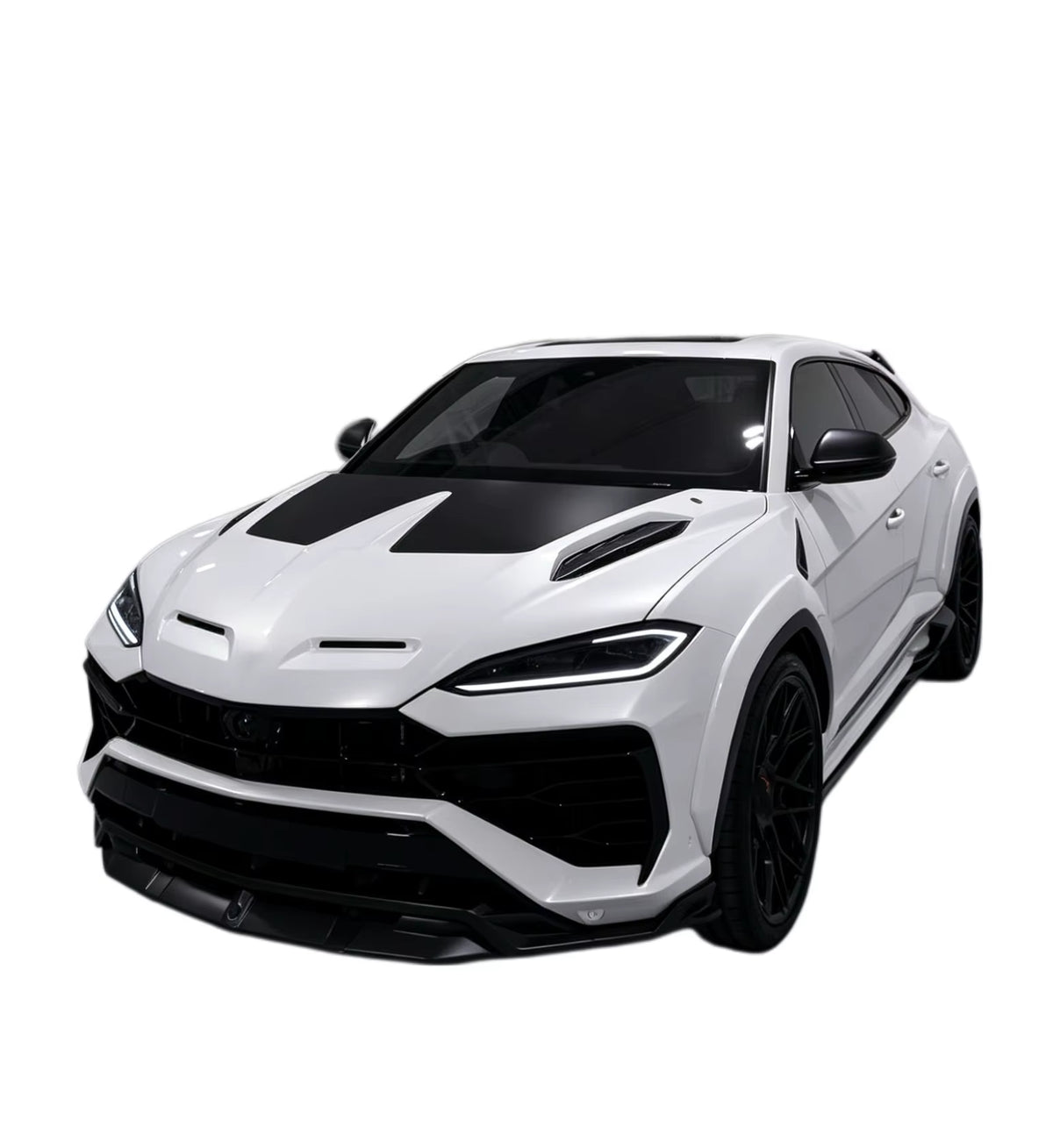 For Lamborghini Urus SE Upgrade U-Style Dry Carbon Fiber Kit Front Lip Side Skirts Rear Diffuser Spoiler Hood