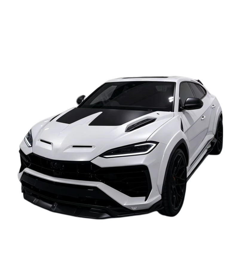 For Lamborghini Urus SE Upgrade U-Style Dry Carbon Fiber Kit Front Lip Side Skirts Rear Diffuser Spoiler Hood