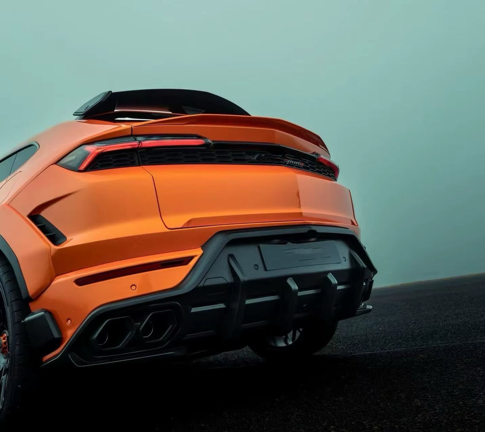 For Lamborghini Urus SE Upgrade U-Style Dry Carbon Fiber Kit Front Lip Side Skirts Rear Diffuser Spoiler Hood