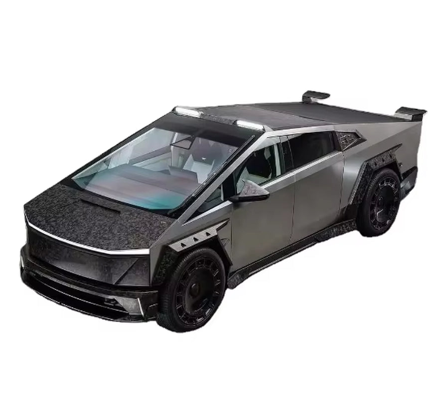 Auto Parts for Tesla Cybertruck MSY Style Dry Carbon Body Kit Front Bumper Lip Side Skirt Spoiler Exhaust 2023-2024