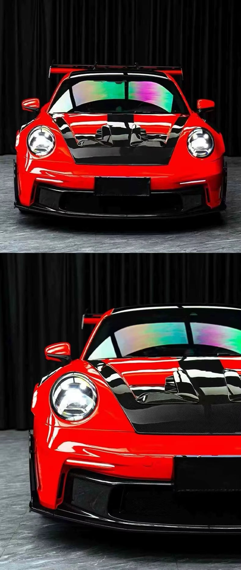High Quality Dry Carbon Fiber GT3RS Style Body Kit for Porsche 911 992 Front and Rear Bumper Spoiler Hood Wide Body Kit