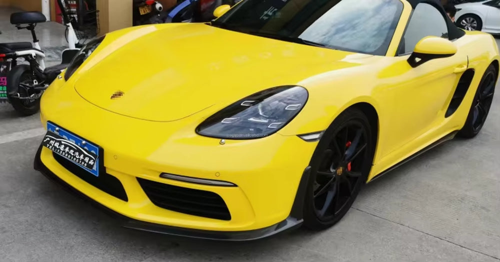 Carbon Fiber Body Kit Front Lip Rear Lip Side Skirt for Porsche Boxster 718 YG Style Body Kit