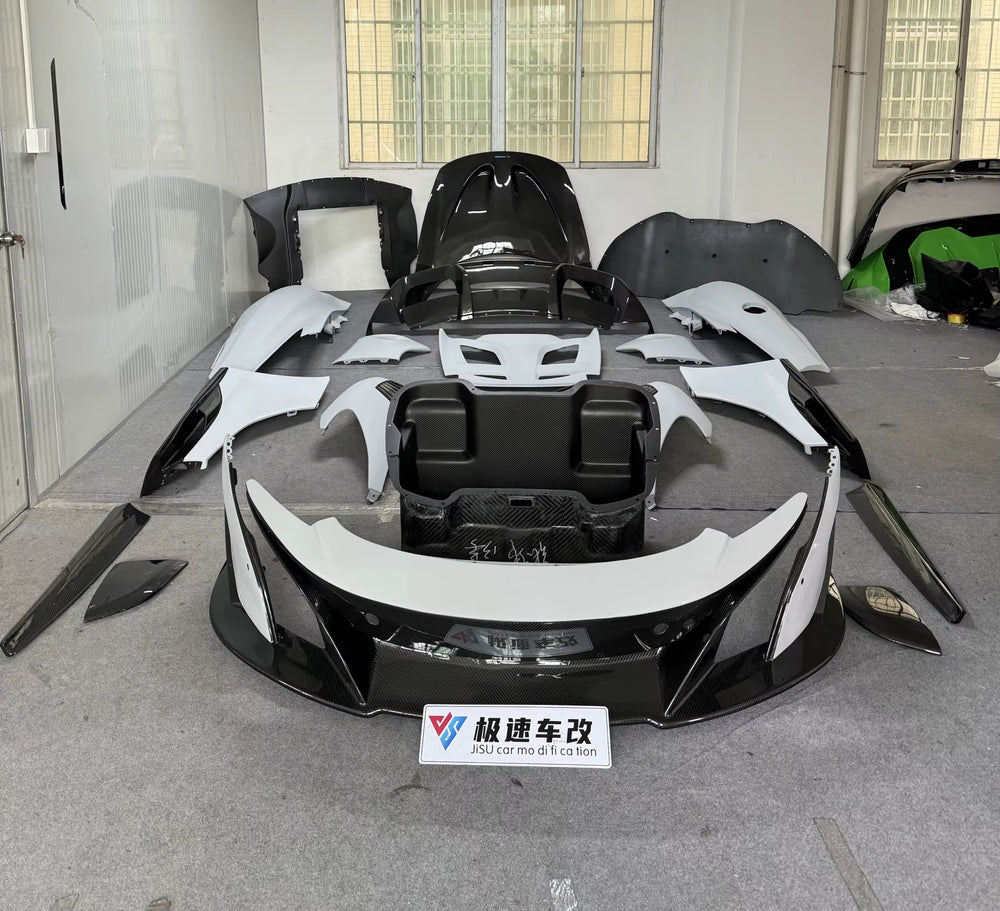 Car Parts for Mclaren Mp4-12C 650S Upgrade to 675LT Style Body Kit Front and Rear Bumper Spoiler Hood