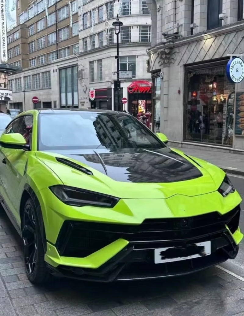 P Style Carbon Fiber Car Front Engine Hood for Lamborghini Urus Bonnet