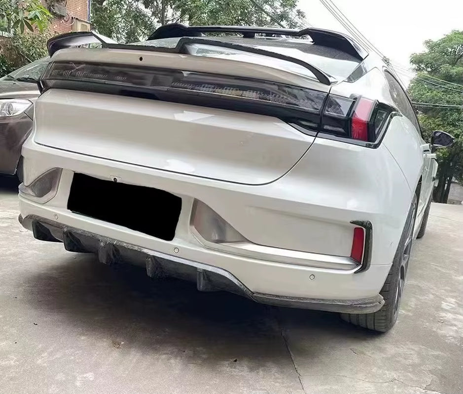 Carbon Fiber Body Kit for Zeekr 001 Front Lip Skirt Wide-Body Hood Spoiler