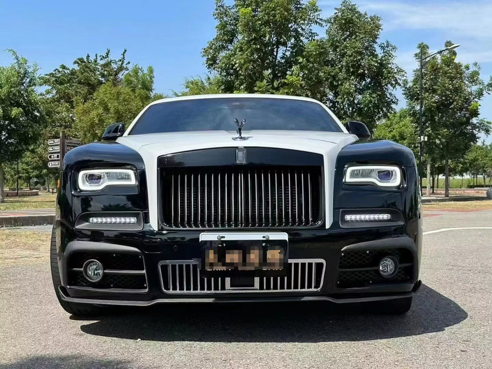M Style Body Kit for Rolls Royce Phantom Dry Carbon Fiber Front and Rear Bumpers Diffuser Spoiler Body Kit