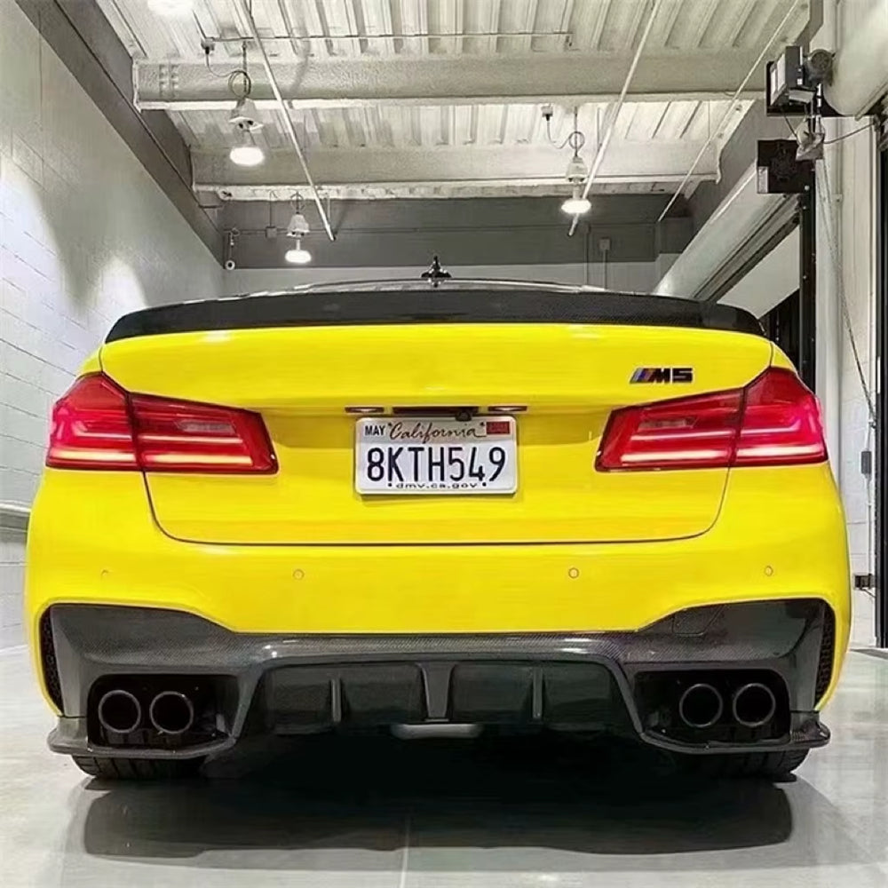 3D Style Body Kit for BMW M5 F90 Carbon Fiber Rear Diffuser Spoiler