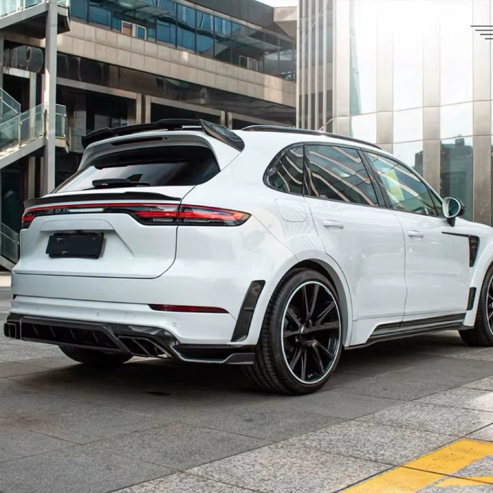 MSY Style Carbon Fiber Body Kit for Porsche Cayenne 9Y0 Front Lip Rear Diffuser Spoiler Hood Wide Body Kit