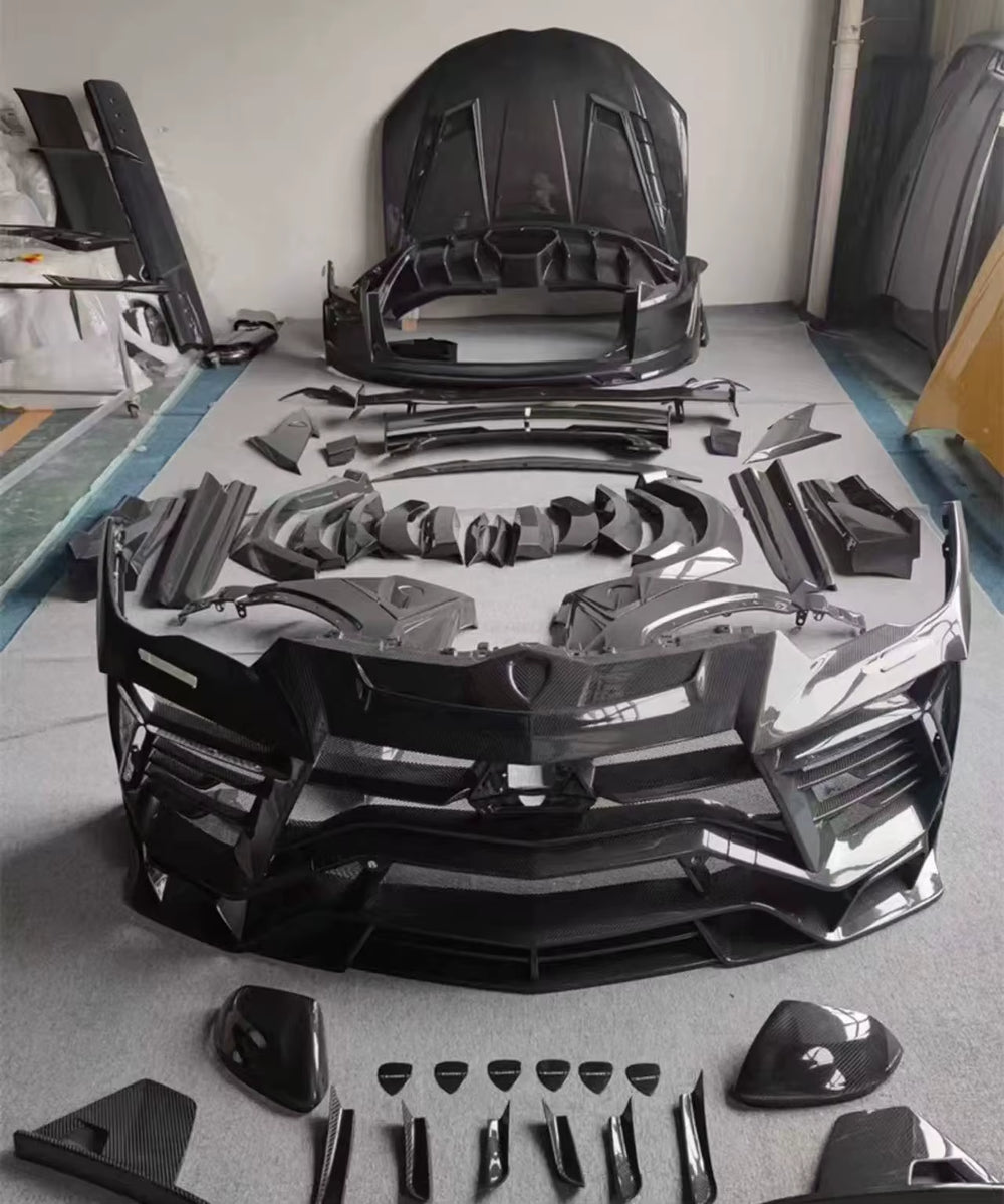 Dry Carbon Fiber Front Bumper Rear Bumper Side Skirt Rear Spoiler Body Kit for Lamborghini URUS Upgraded Msy-Style Body Kit
