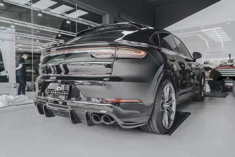 Carbon Fiber Body Kit for Cayenne Coupe Upgraded Fd-Style Carbon Fiber Front Lip Diffuser Body Kit