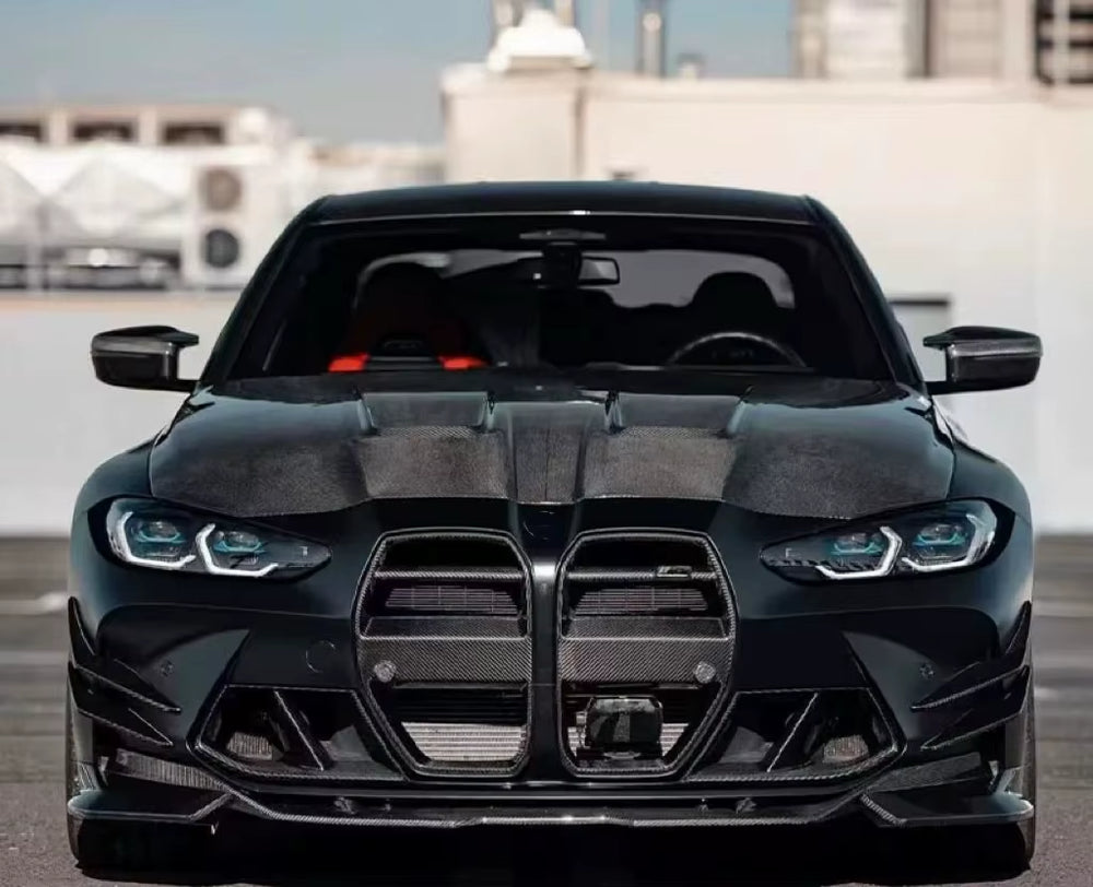 CFA Style Dry Carbon Fiber Body Kit for BMW M3 M4 G80G82 Dry Carbon Fiber Front Lip Front Air Knife