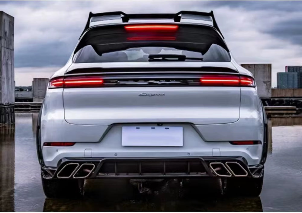 Dry Carbon Fibre Body Kit for Porsche Cayenne 2024+ Upgrade to Msy Style Body Kit Front Lip Skirt Rear Diffuser Spoiler Hood