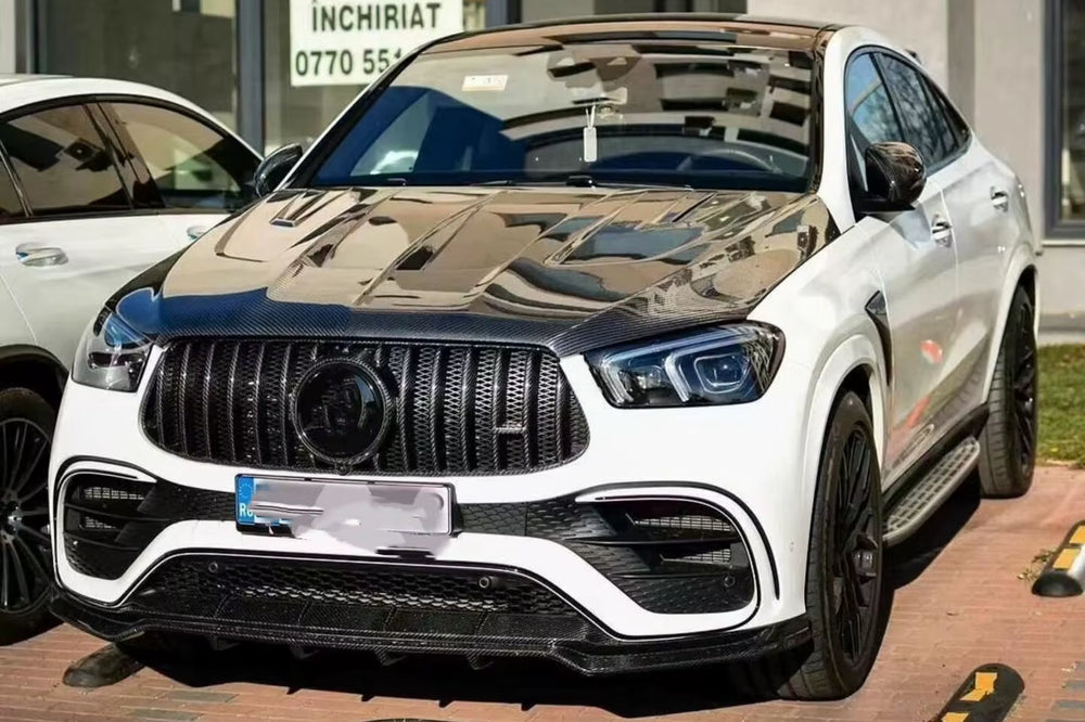 High Quality Carbon Fiber Body Kit for Mercedes-Benz GLE COUPE GLE53 GLE63 Upgrade LD Style Carbon Fiber Engine Vented Hood