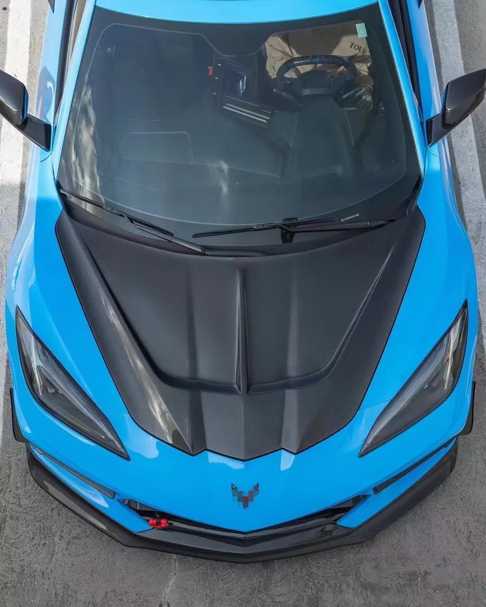 Carbon Fiber Rear Bumper Splitter for Chevrolet Corvette C8 2020-2021For Body Kit