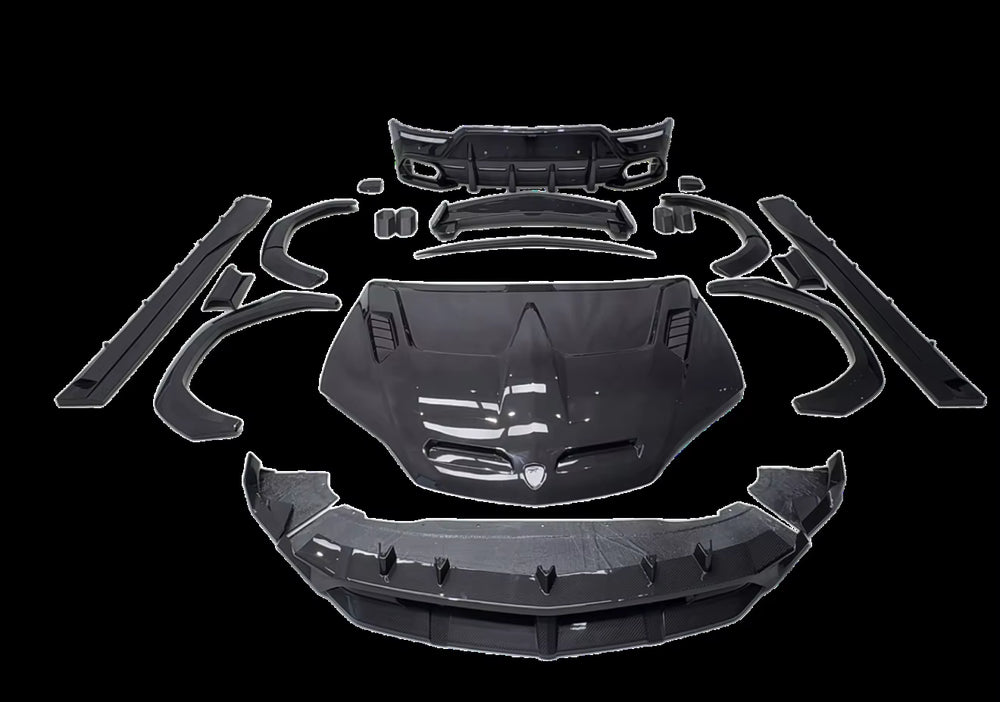 UB Style Dry Carbon Fiber Body Kit for Lamborghini URUS SE Front Lip Side Skirts Rear Diffuser Spoiler Wide Body Kit