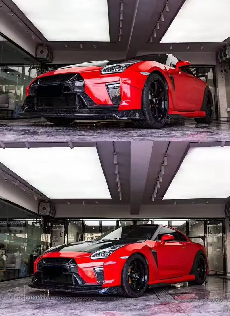 Vrs Style Body Kit for NISSAN GTR R35 Popular GTR R35 Front and Rear Bumper with Wing Spoiler Modification Body Kit