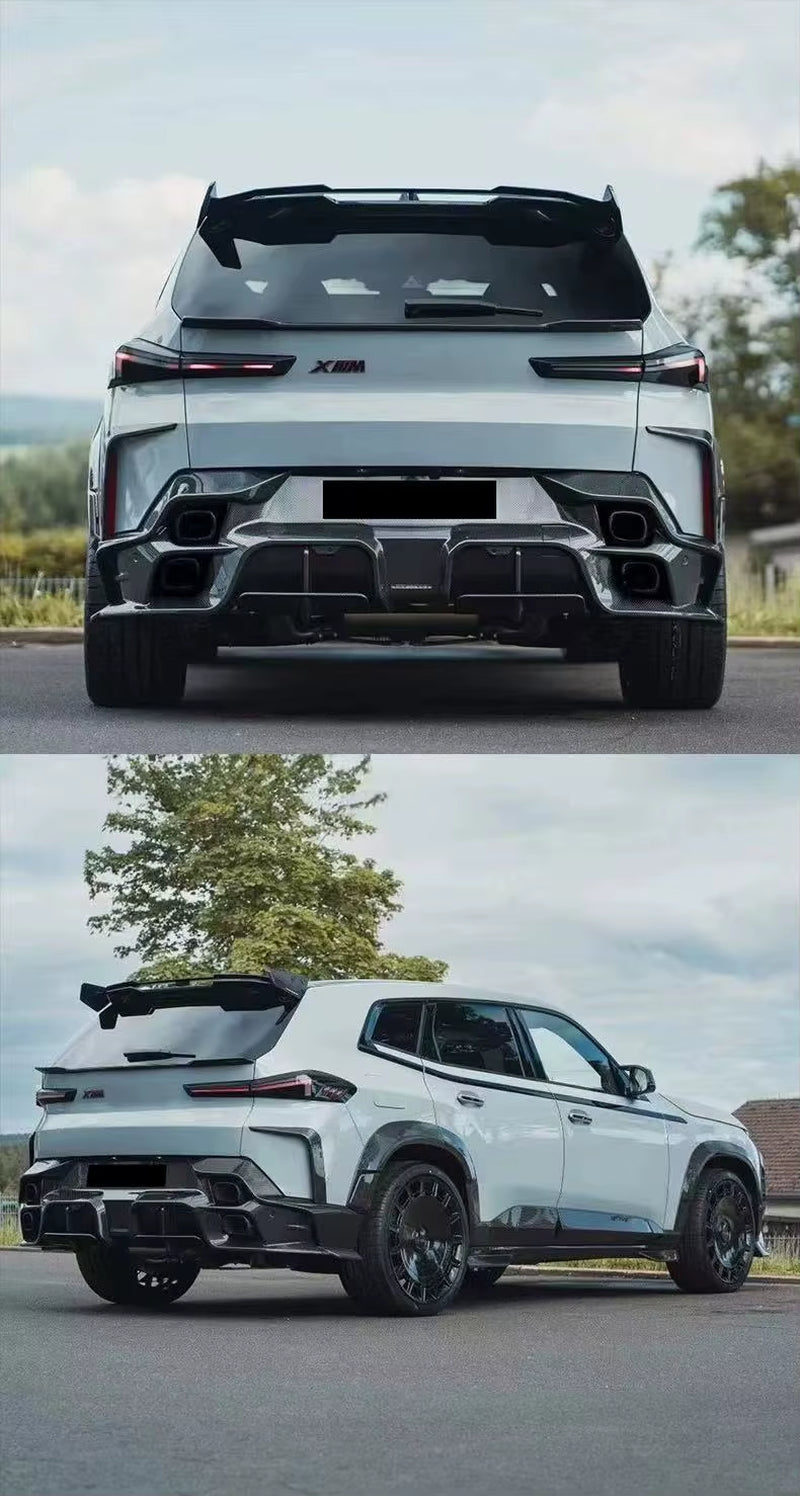 Dry Carbon Fiber MSY Style Body Kit for BMW XM G09 Mansor Style Front Lip Side Skirt Rear Lip Rear Diffuser Wheel Eyebrow
