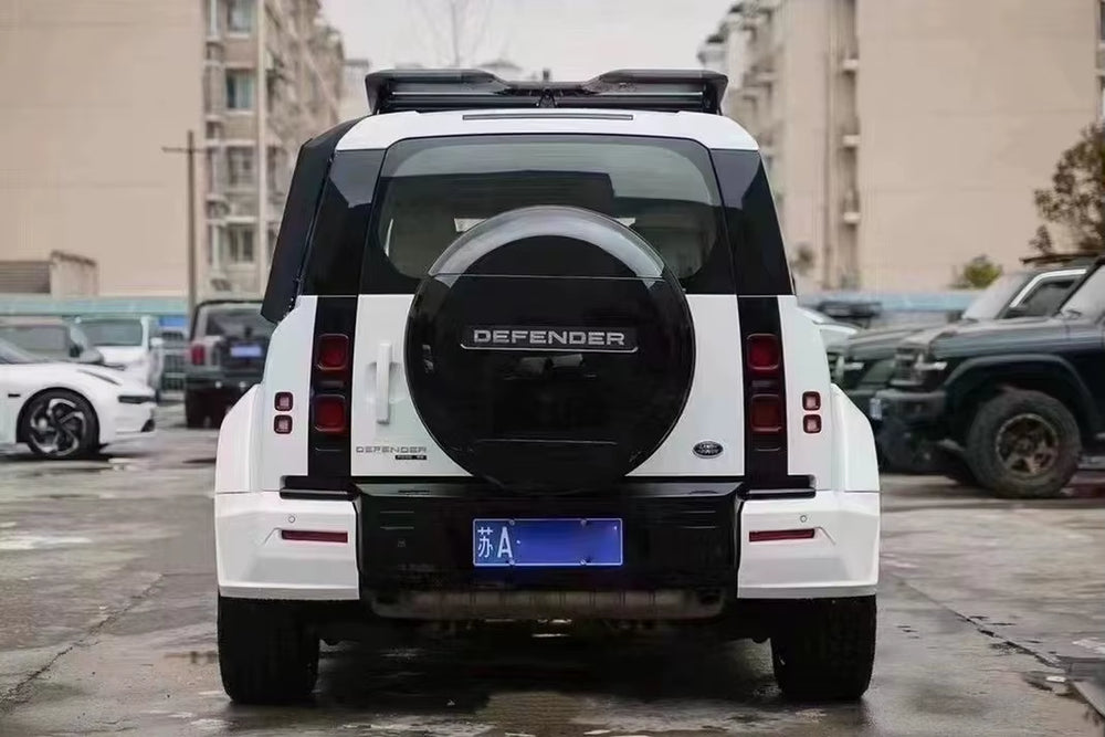 LM Style Wide Body Kit Forland Rover Defender 110 Body Kit with Arches Fenders Rear Splitter Wheel Arches