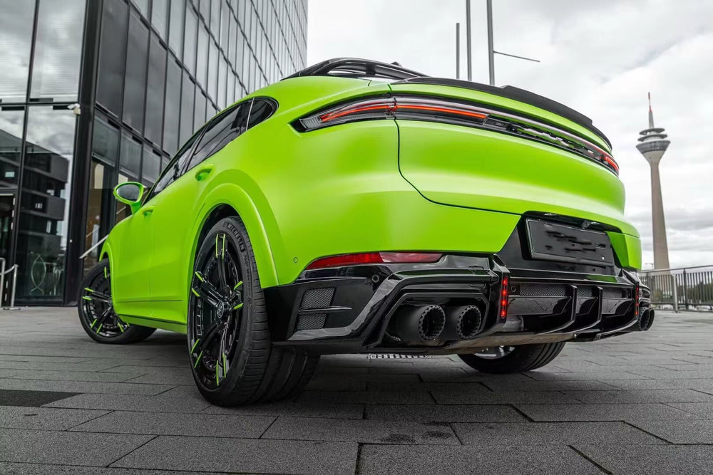 For Porsche Cayenne 2025+ Upgrade LD Style Carbon Fiber Front and Rear Bumper Spoiler Hood Body Kit
