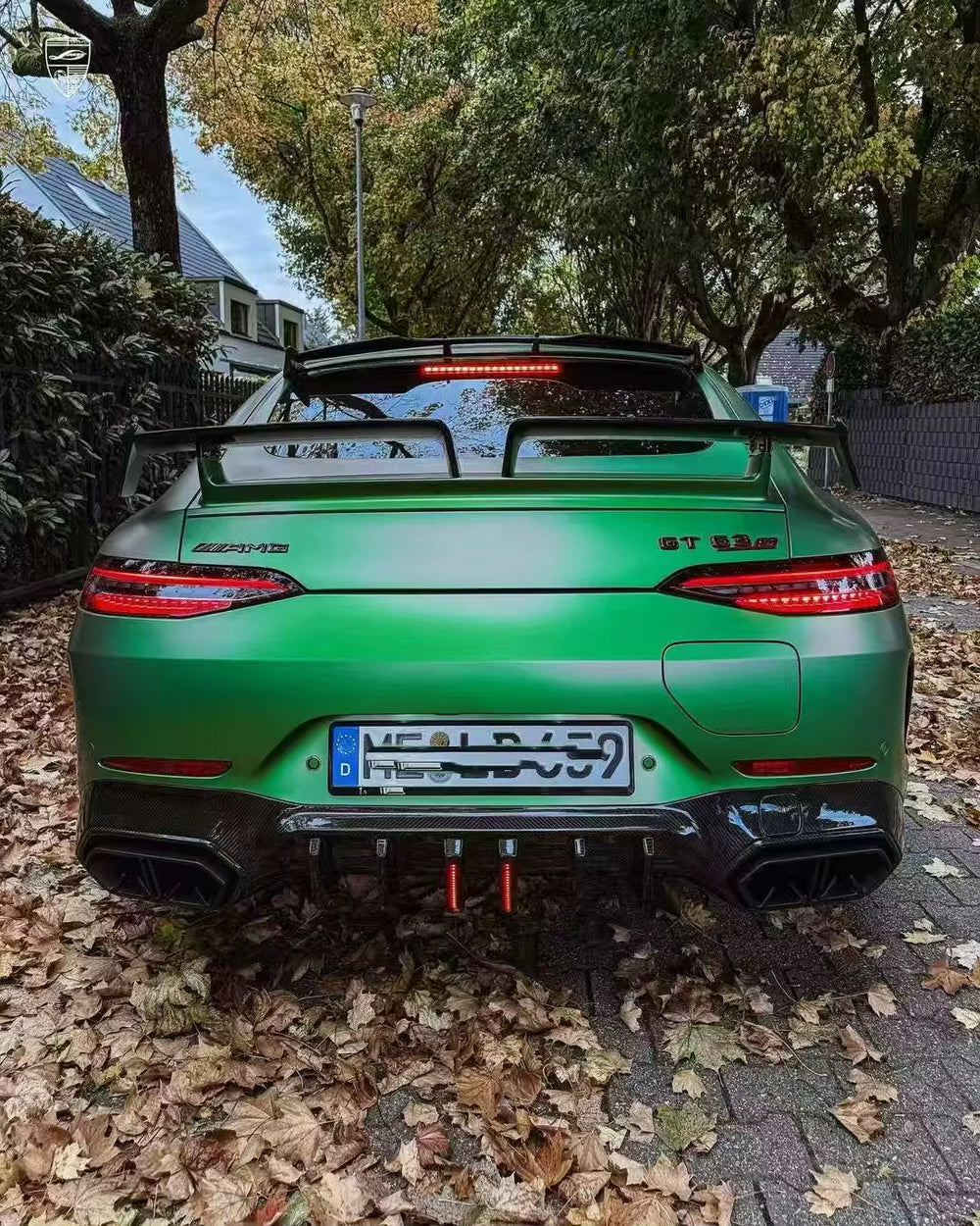 LD Style Dry Carbon Fiber Body Kit for Mercedes-Benz GT63S X290 Carbon Fiber Front Lip Skirt Rear Diffuser Spoiler Hood Body Kit