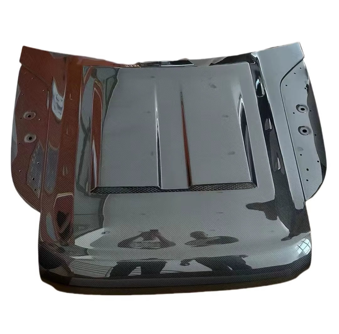 Hood Bonnet Cover for Land Rover Defender 2021+ Carbon Fiber Hood 90/100