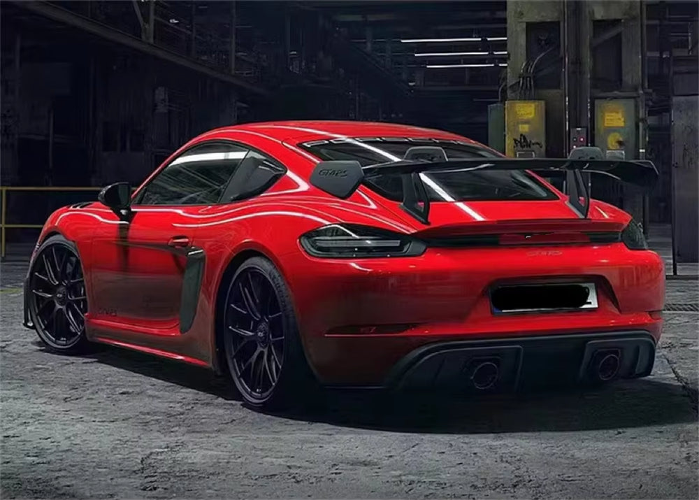 For Porsche 718 Cayman 2016-2019 Upgrade Front Bumper Body Kits Facelift Front Lip Carbon Fiber Material New Condition