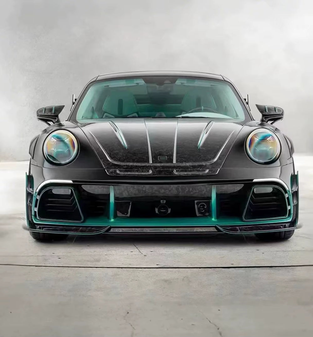 MSY Style Dry Carbon Fiber Body Kit for Porsche 992 Turbos Front and Rear Bumpers Hood Diffuser Wide Body Kit