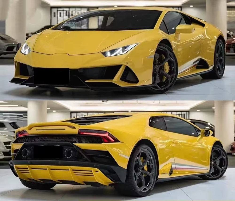 For Lamborghini Huracan Lp610 Lp580 Upgrade Evo Style Carbon Fiber Front and Rear Bumper Diffuser Spoiler Body Kit
