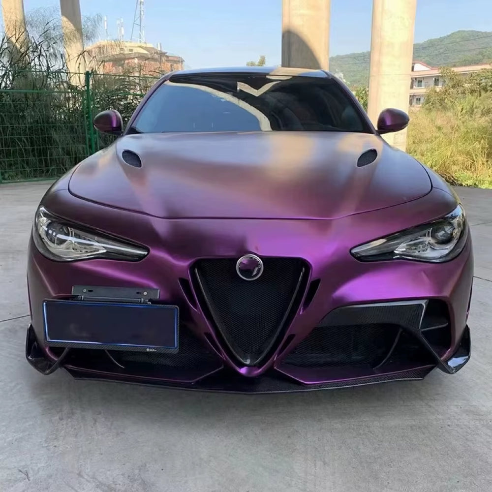 GTAM Style Body Kit for Alfa Romeo Giulia Front Rear Bumper Rear Diffuser Side Skirt Body Kit
