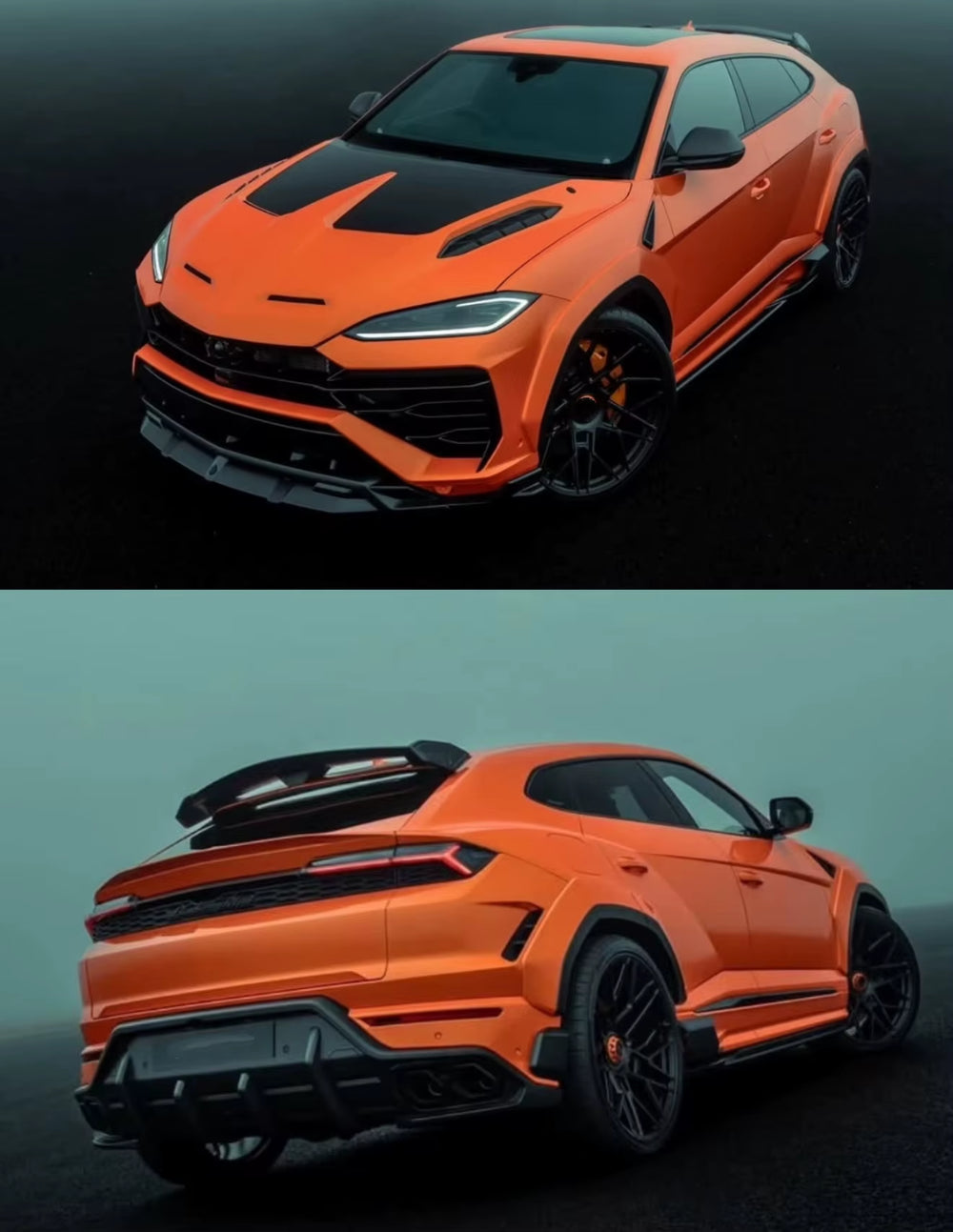 UB Style Dry Carbon Fiber Body Kit for Lamborghini URUS SE Front Lip Side Skirts Rear Diffuser Spoiler Wide Body Kit