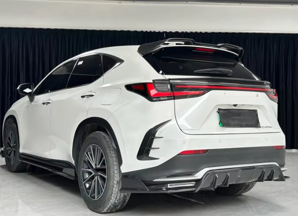 AT Style Carbon Fiber Body Kit for Lexus Nx 2022-2025 Front Lip Skirt Rear Diffuser Spoiler Wide Body Kit