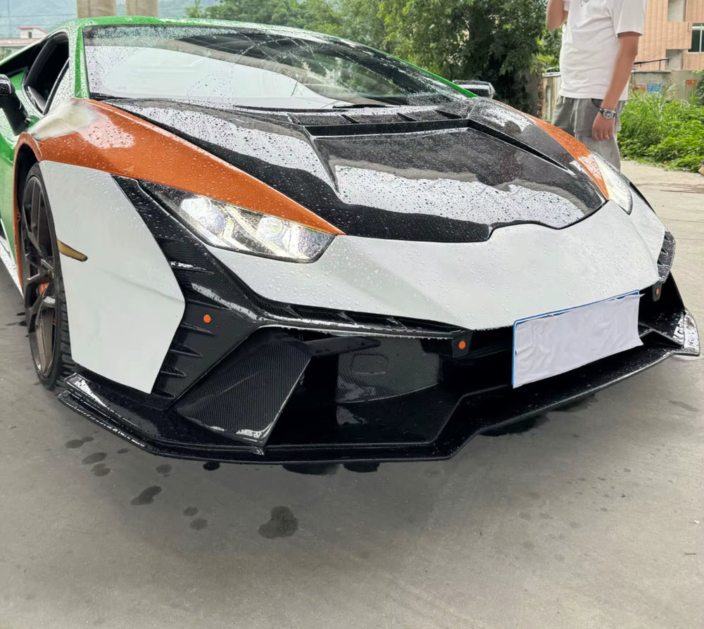 Upgrade Tecnica Style Body Kit for Lamborghini Huracan EVO Lp580 LP610 Front and Rear Bumper Diffuser Spoiler
