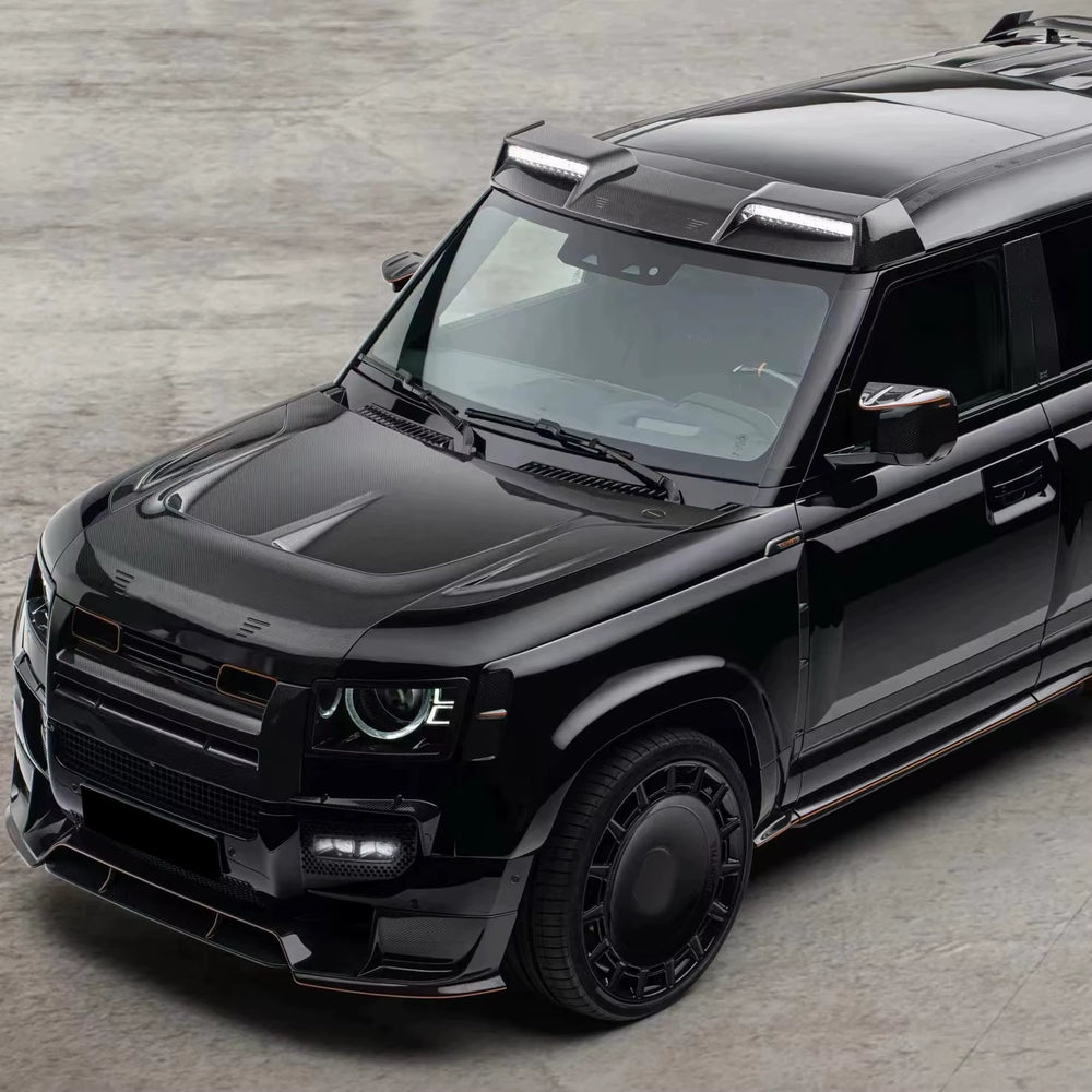 MSY Style Dry Carbon Fiber Wide Body Kit for Land Rover Defender 110 Fenders Front Bumper Rear Bumper