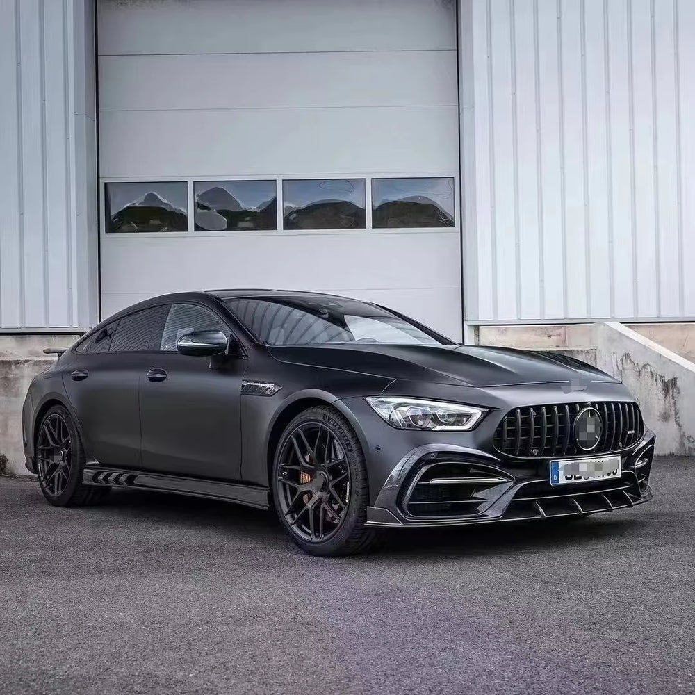 Carbon Fiber TOP Style for Mercedes Bens Amg Gt50 Gt63 Gt63S Front Lip Rear Wing Bumper Body Kit