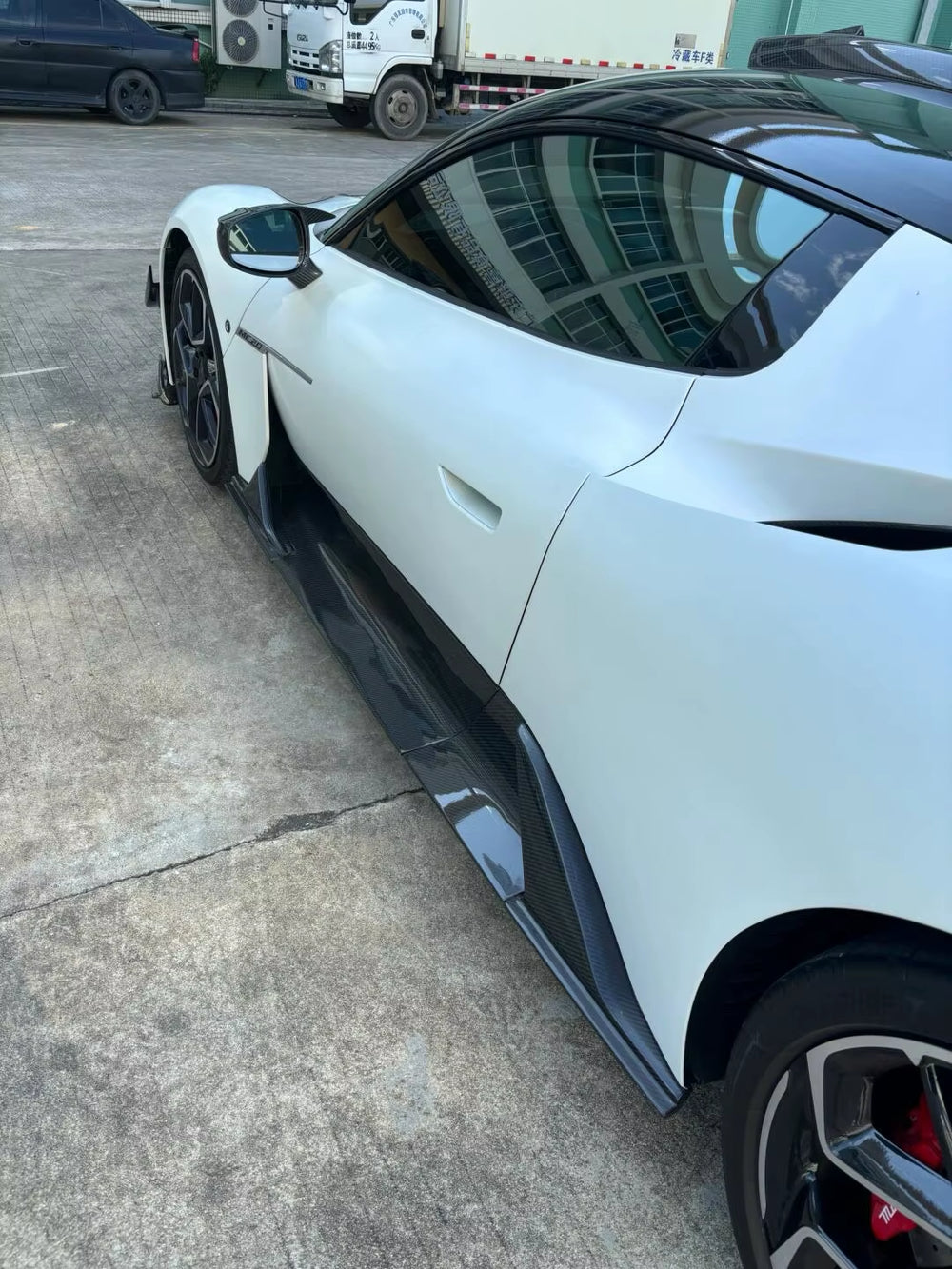 For Maserati MC20 Upgrade MSY Style Dry Carbon Fiber Body Kit Front Lip Skirt Rear Diffuser Spoiler