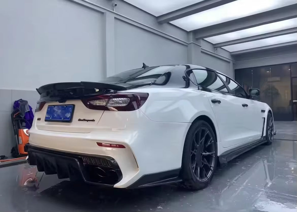 TOP Style Body Kit for Maserati Quattroporte Front and Rear Bumpers Rear Diffuser Spoiler Hood Bodykit
