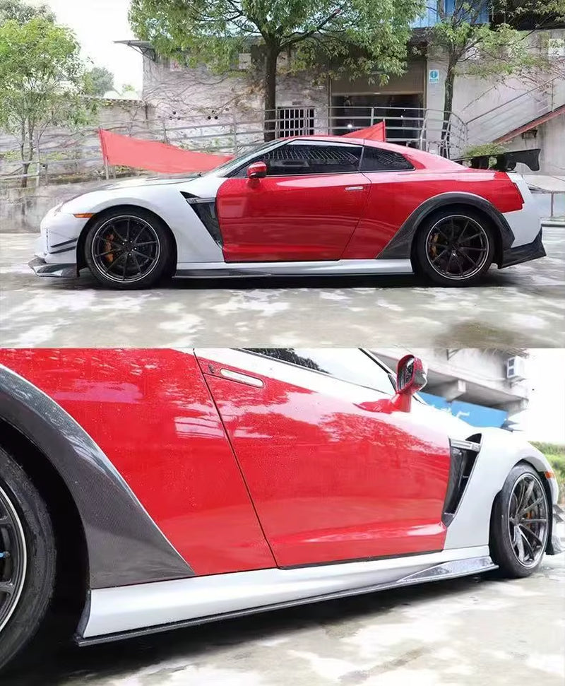 Vrs Style Body Kit for Nissa GTR R35 Carbon Fiber Front Bumper Rear Bumper Side Skris Spoiler Hood Body Kit