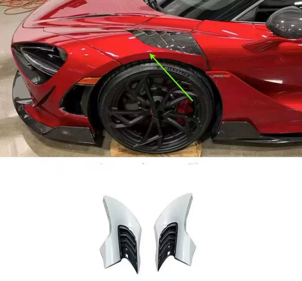 For Mclaren 720S Upgrade RYFT Style Dry Carbon Fiber Body Kit Front Lip Wind Deflector Fender Side Skirts Rear Diffuser Spoiler