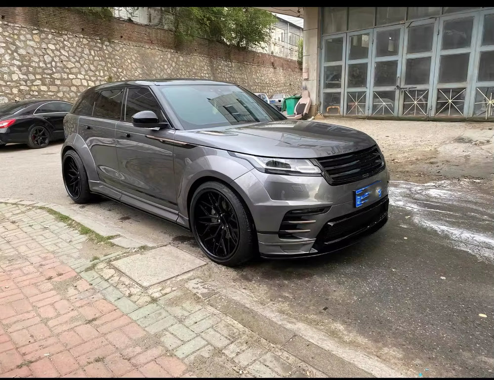 Car Bumper Body Kit for Range Rover Velar Upgrade LM Style Wide Body Kit Front and Rear Bumper Spoiler Grille