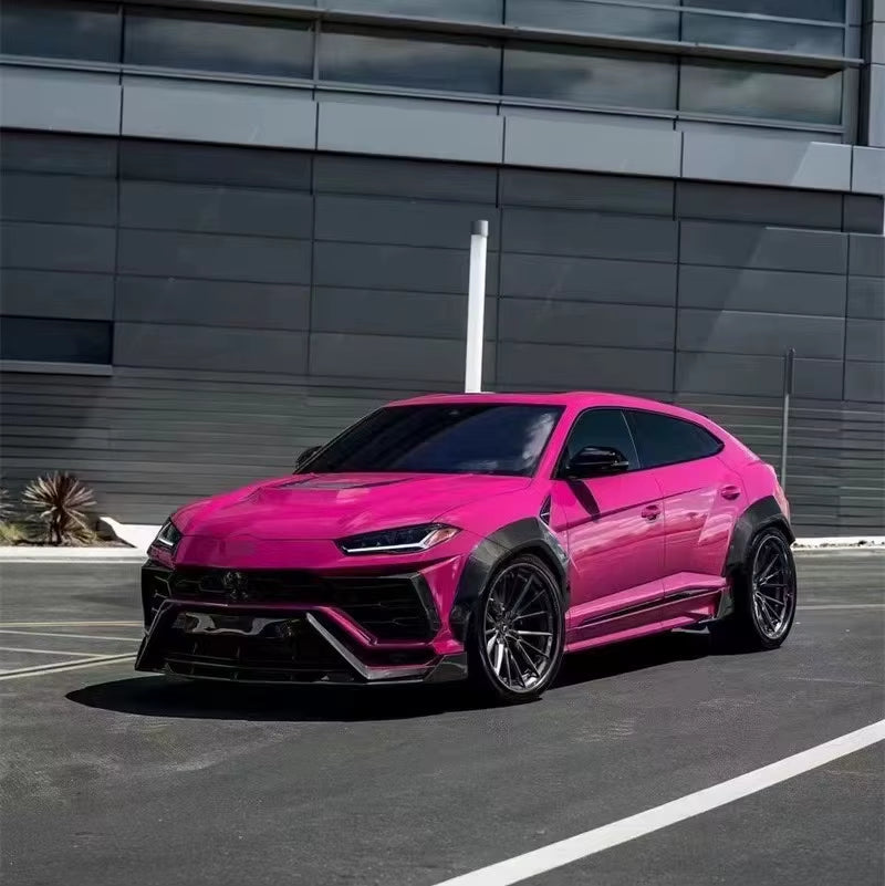 V Style Dry Carbon Fiber Wide Body Kit for Lamborghini Urus Carbon Fiber Body Kit Urus Front Lip Diffuser Spoiler Hood Wide-Body