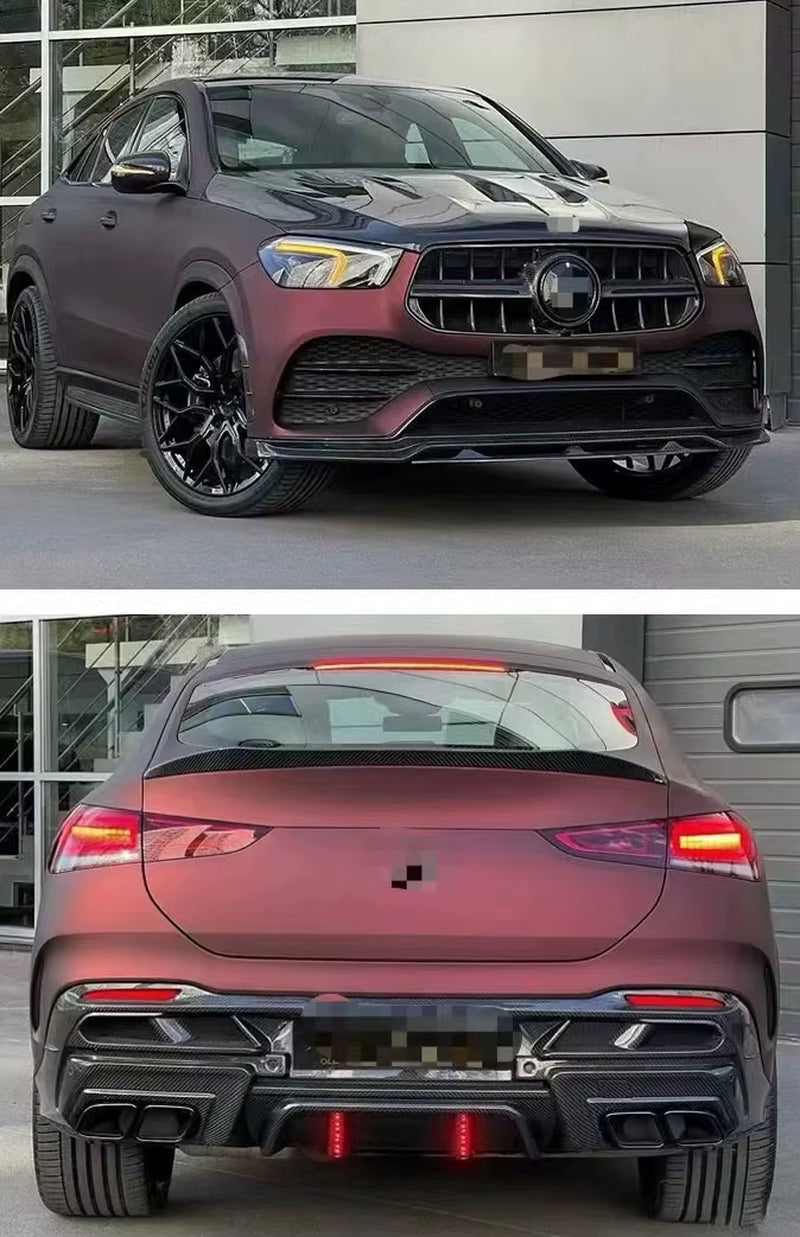 Larte Style Carbon Fiber Body Kit for Mercedes Bens Gle Class Coupe C167 Front Rear Lip Diffuser Spoiler Auto Parts